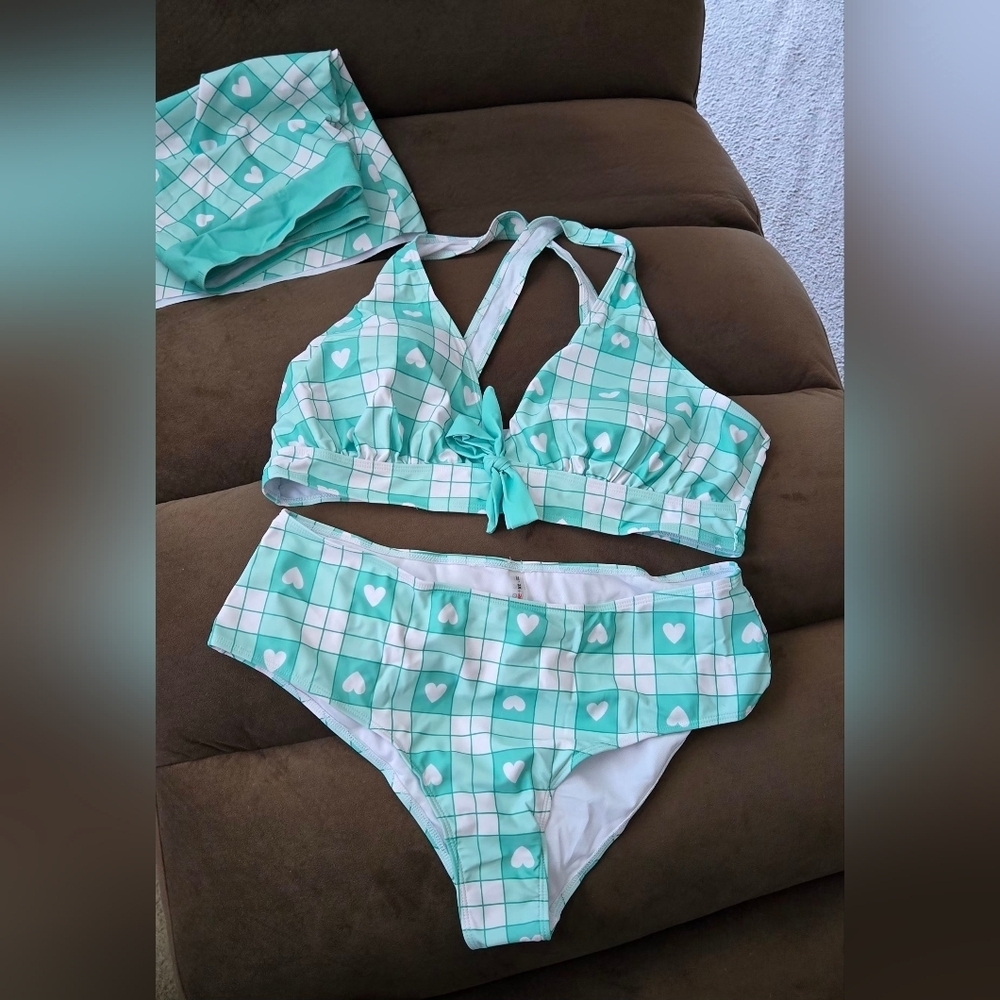Rosegal Plus Size, 3 Piece Swimsuit Set #1218 NWOT - Picture 5 of 12